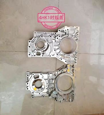 4hk1 Isuzu Excavator Engine Parts Aluminum Oil Cooler Cover 1112810380